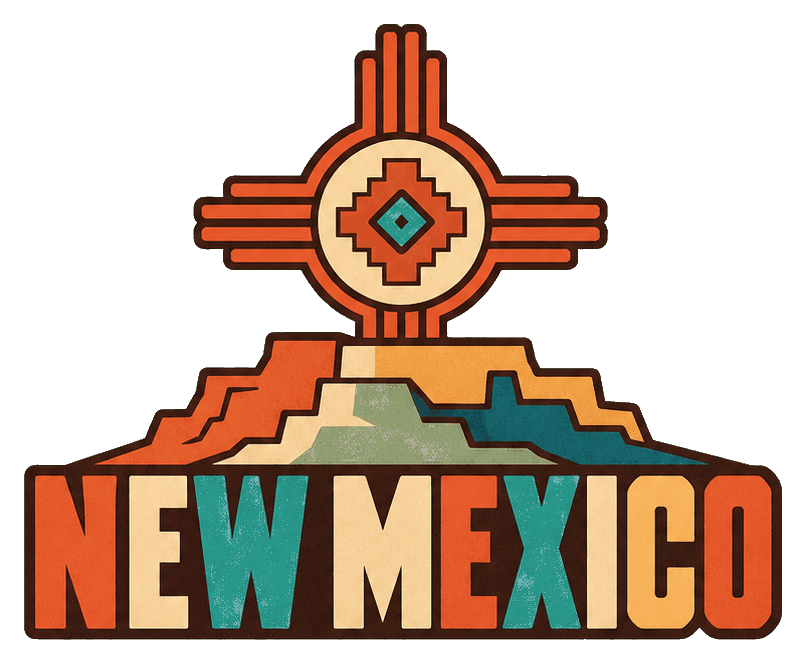 Thumbnail for New Mexico Illustrated Text Sticker