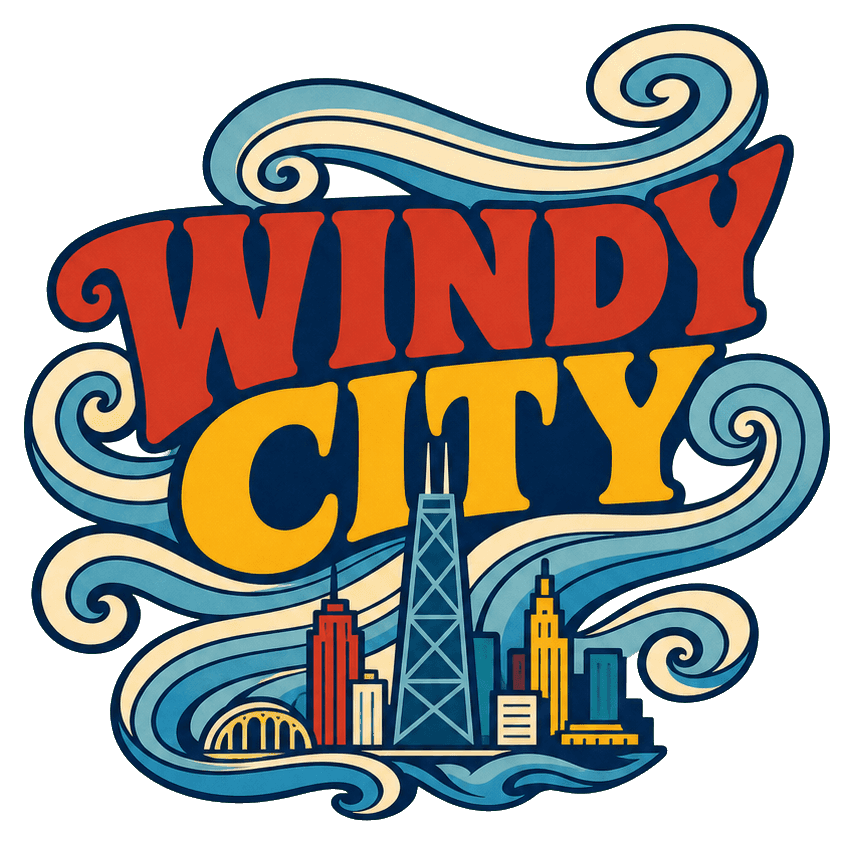 Thumbnail for Chicago Illustrated Text Sticker