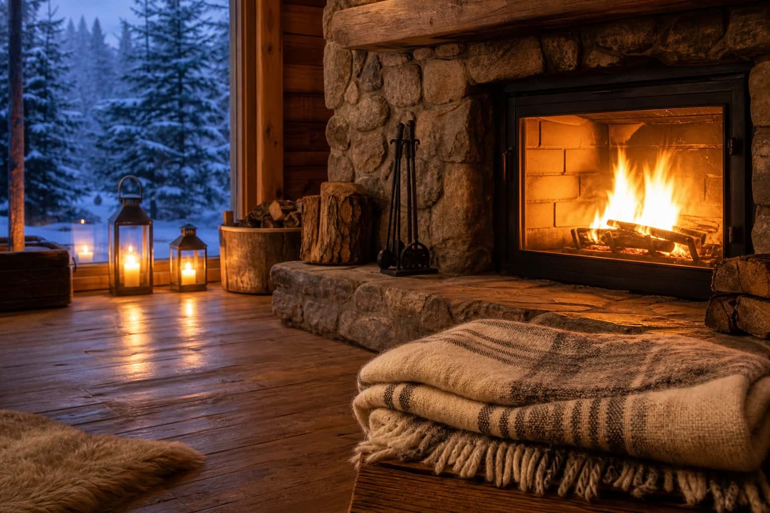 Thumbnail for Cozy Cabin Background