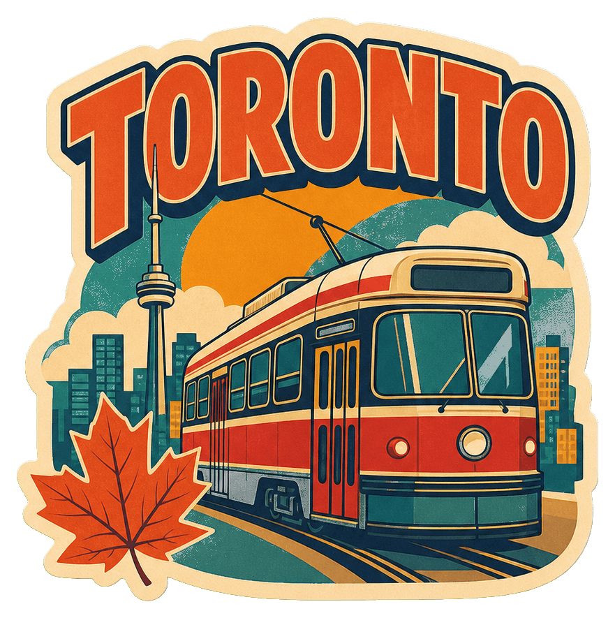 Thumbnail for Toronto Illustrated Text Sticker