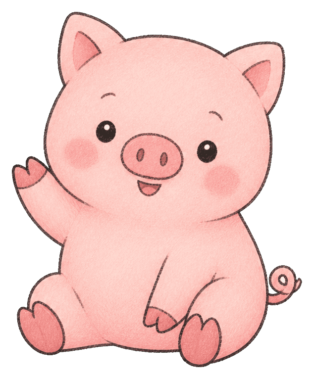 Thumbnail for Kawaii Pig Sticker