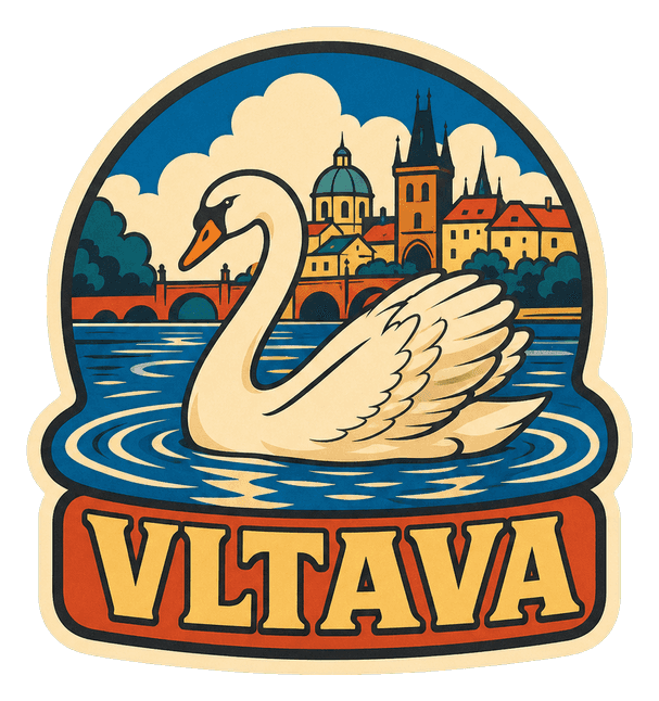 Thumbnail for Prague Illustrated Text Sticker