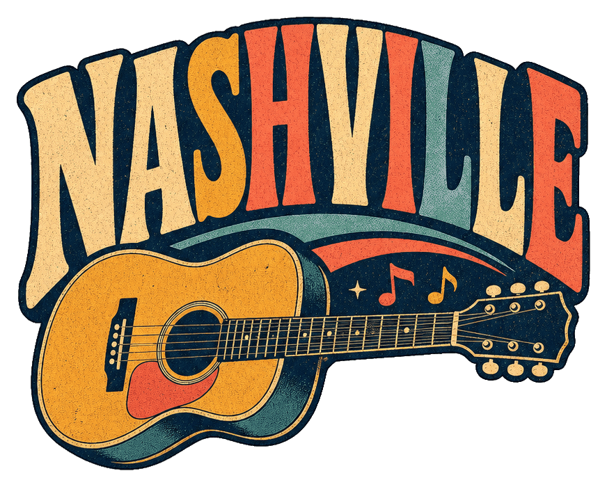 Thumbnail for Nashville Illustrated Text Sticker