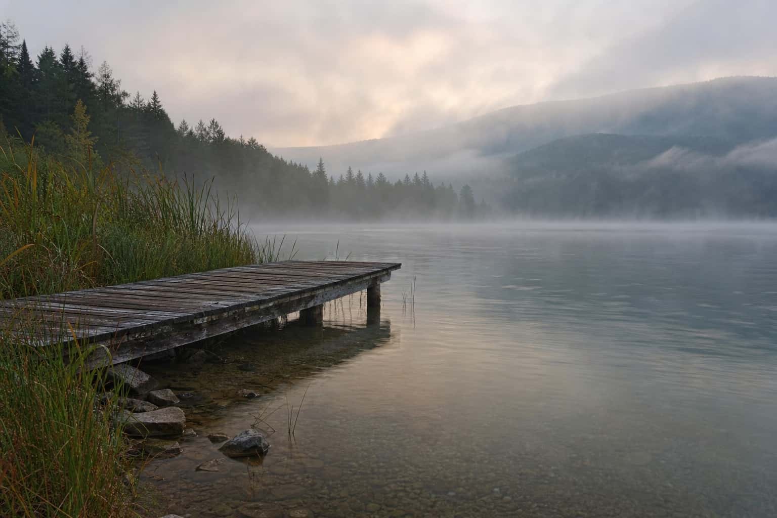 Thumbnail for Misty Lake Dock Landscape