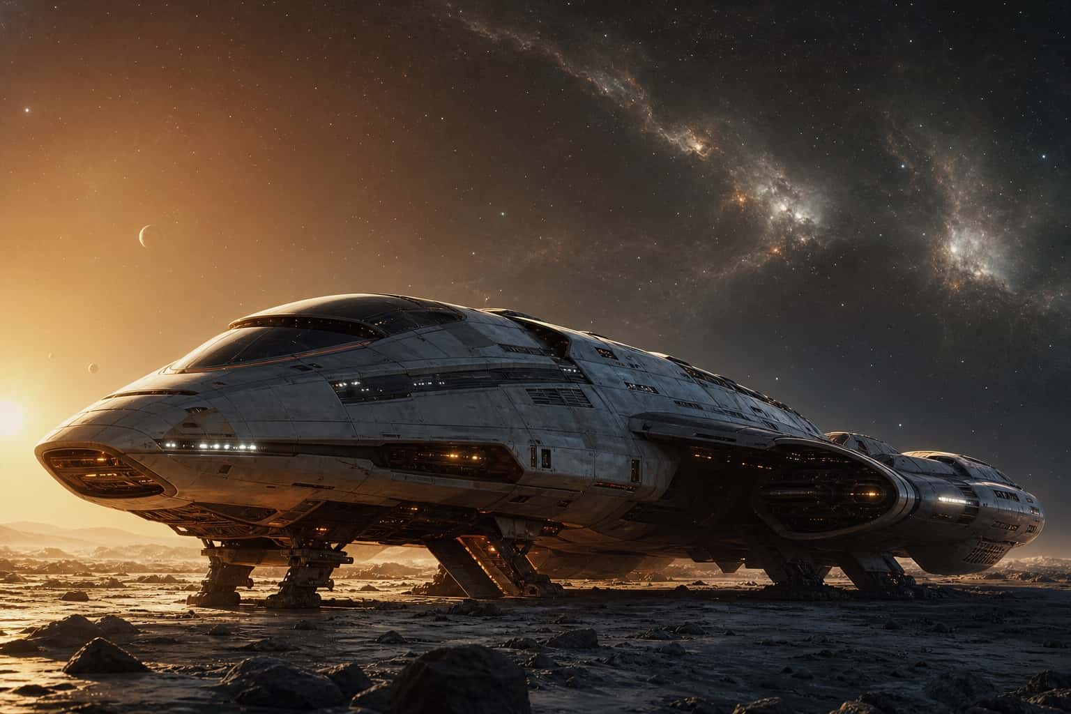 Thumbnail for Futuristic Spacecraft Background