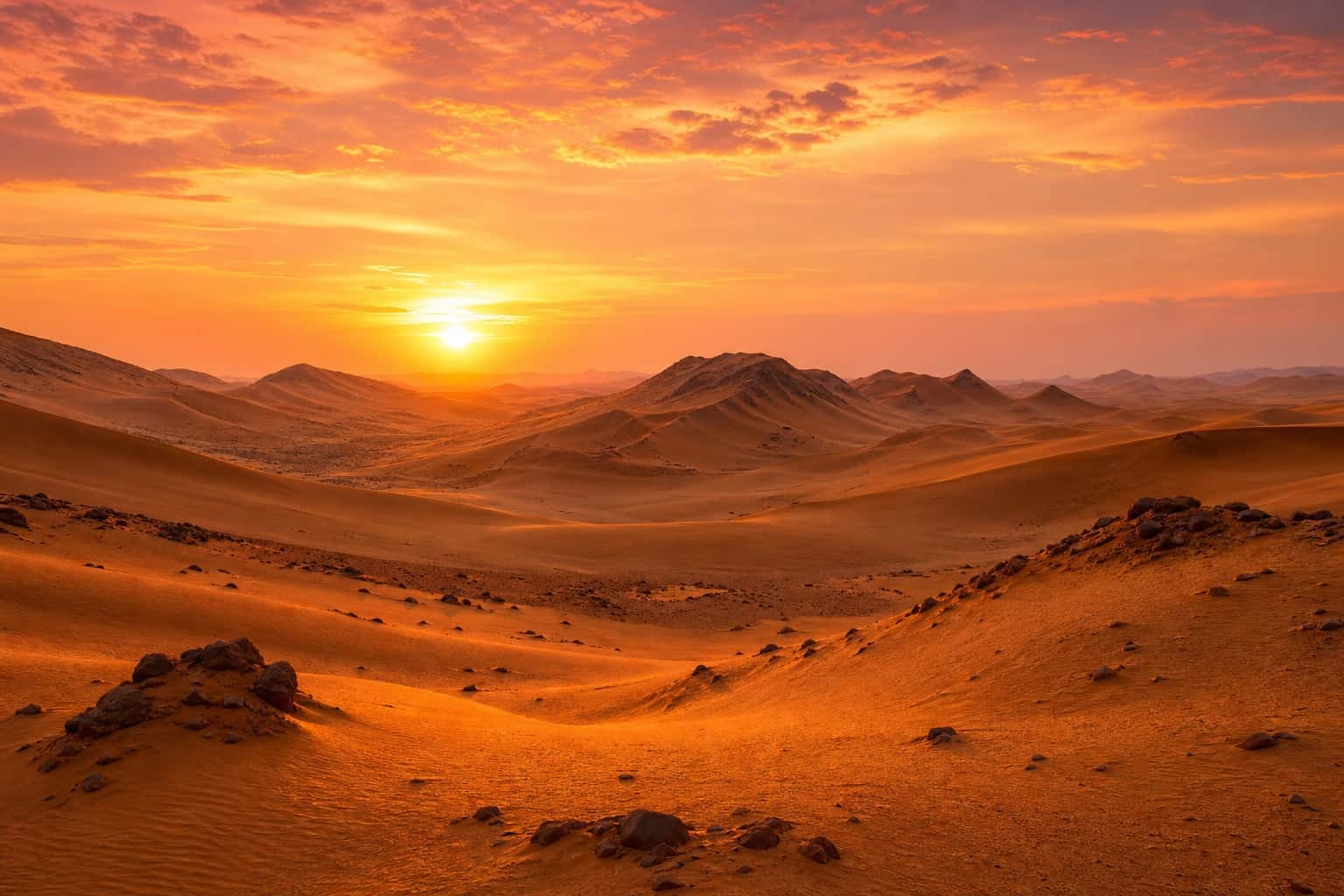 Thumbnail for Desert Sunset Background
