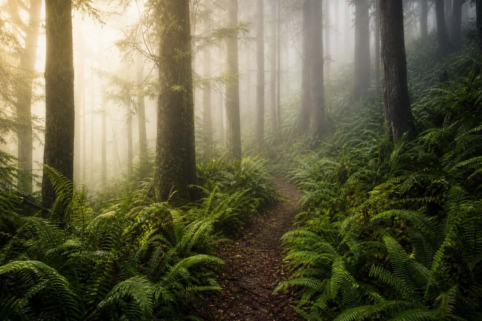 Thumbnail for Misty Forest Path