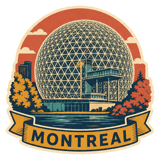 Thumbnail for Montreal Illustrated Text Sticker