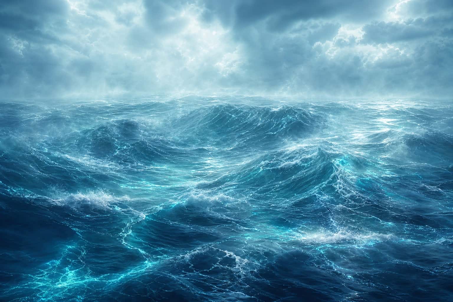 Thumbnail for Futuristic Ocean World Background