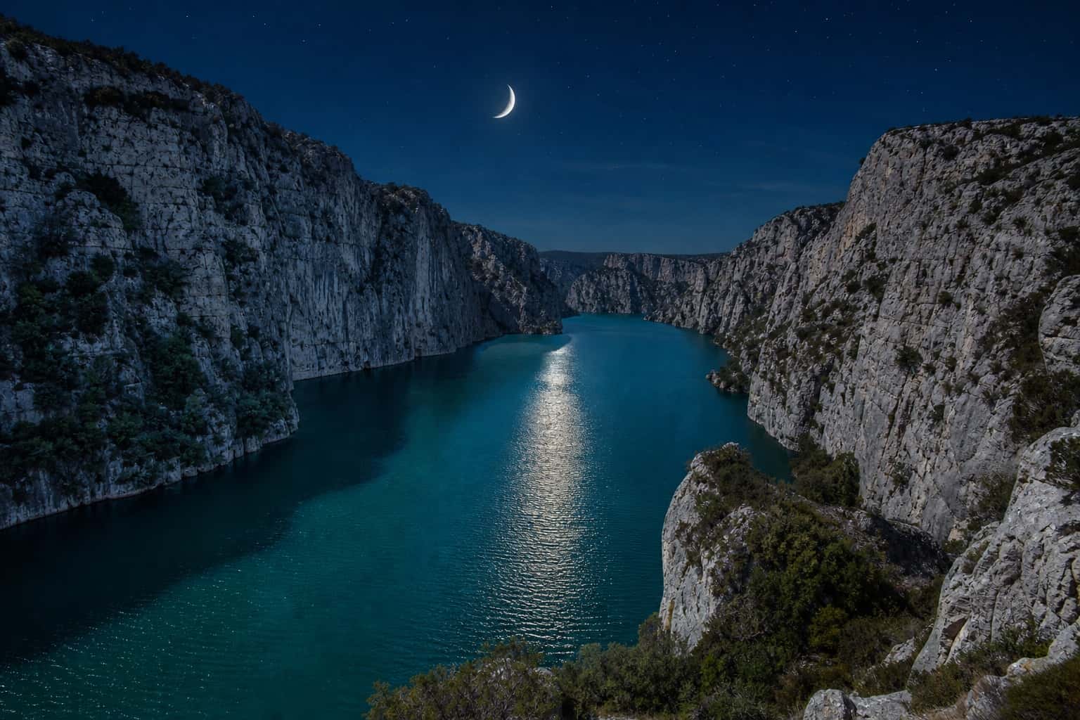 Thumbnail for Moonlit Water Landscape