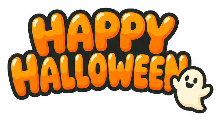 Thumbnail for Cute Halloween Phrase Sticker