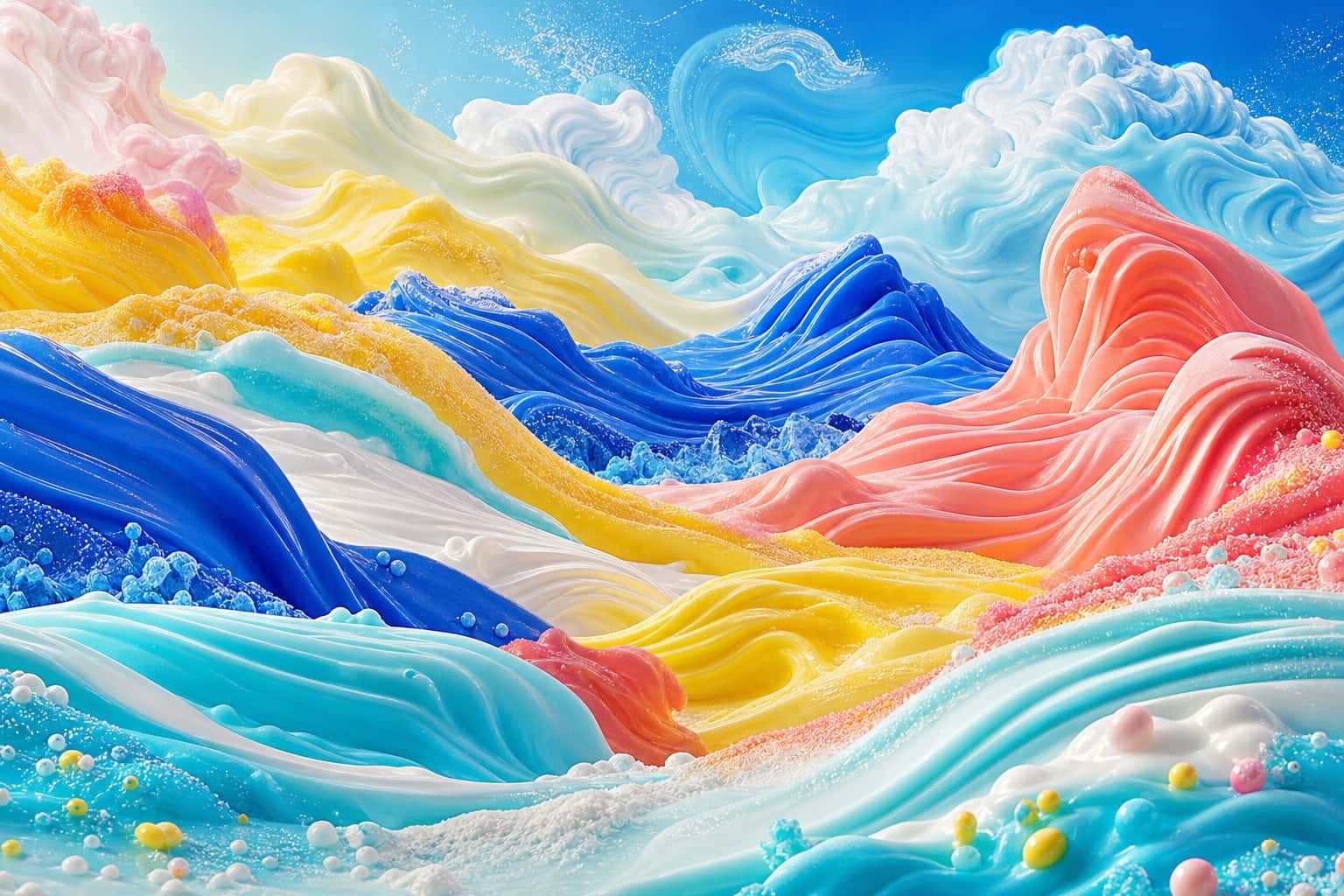 Thumbnail for Surreal Candy Landscape Background