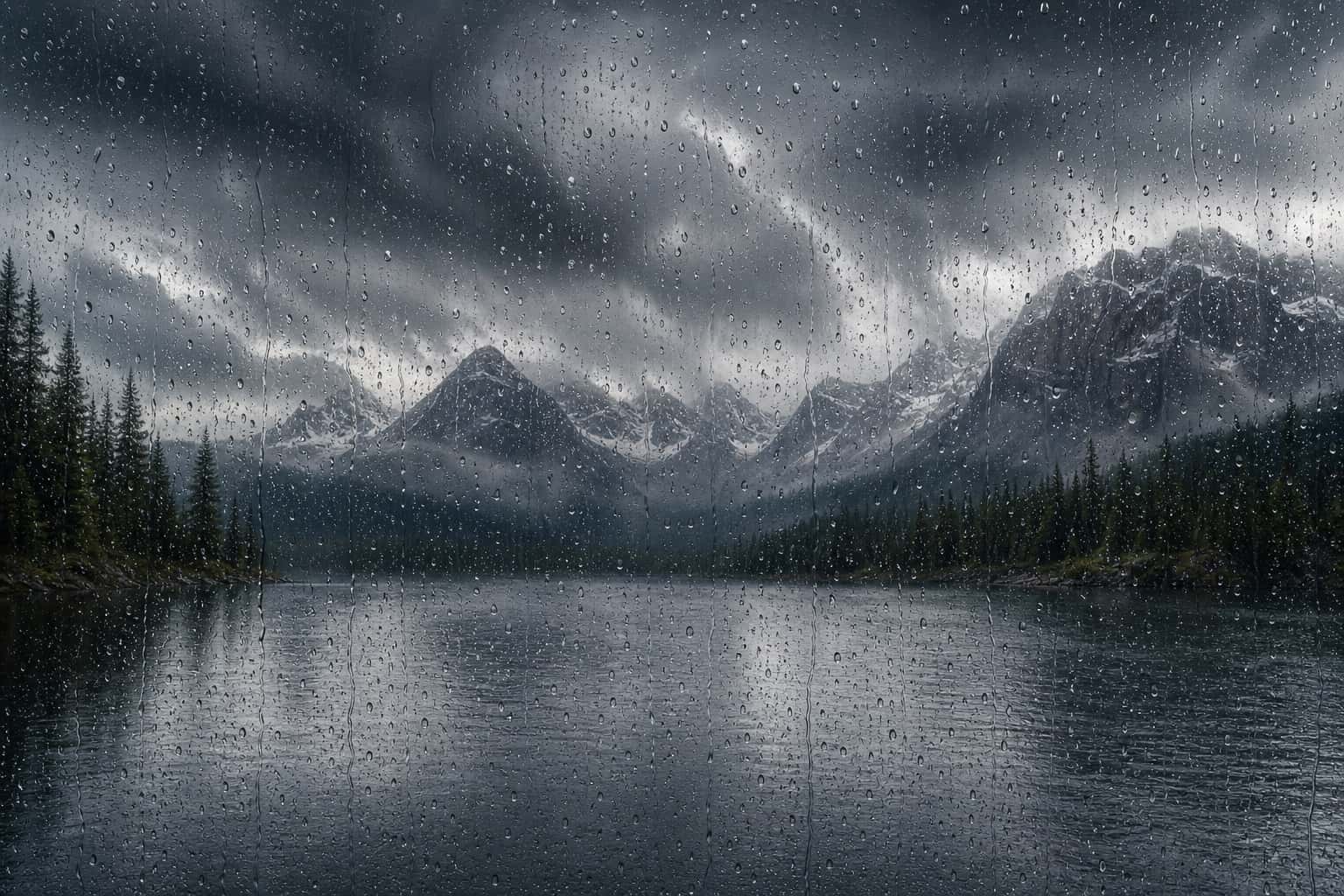 Thumbnail for Rainy Window Landscape