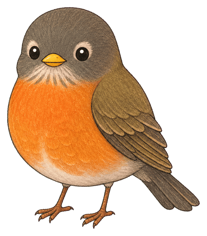 Thumbnail for Kawaii Bird Sticker