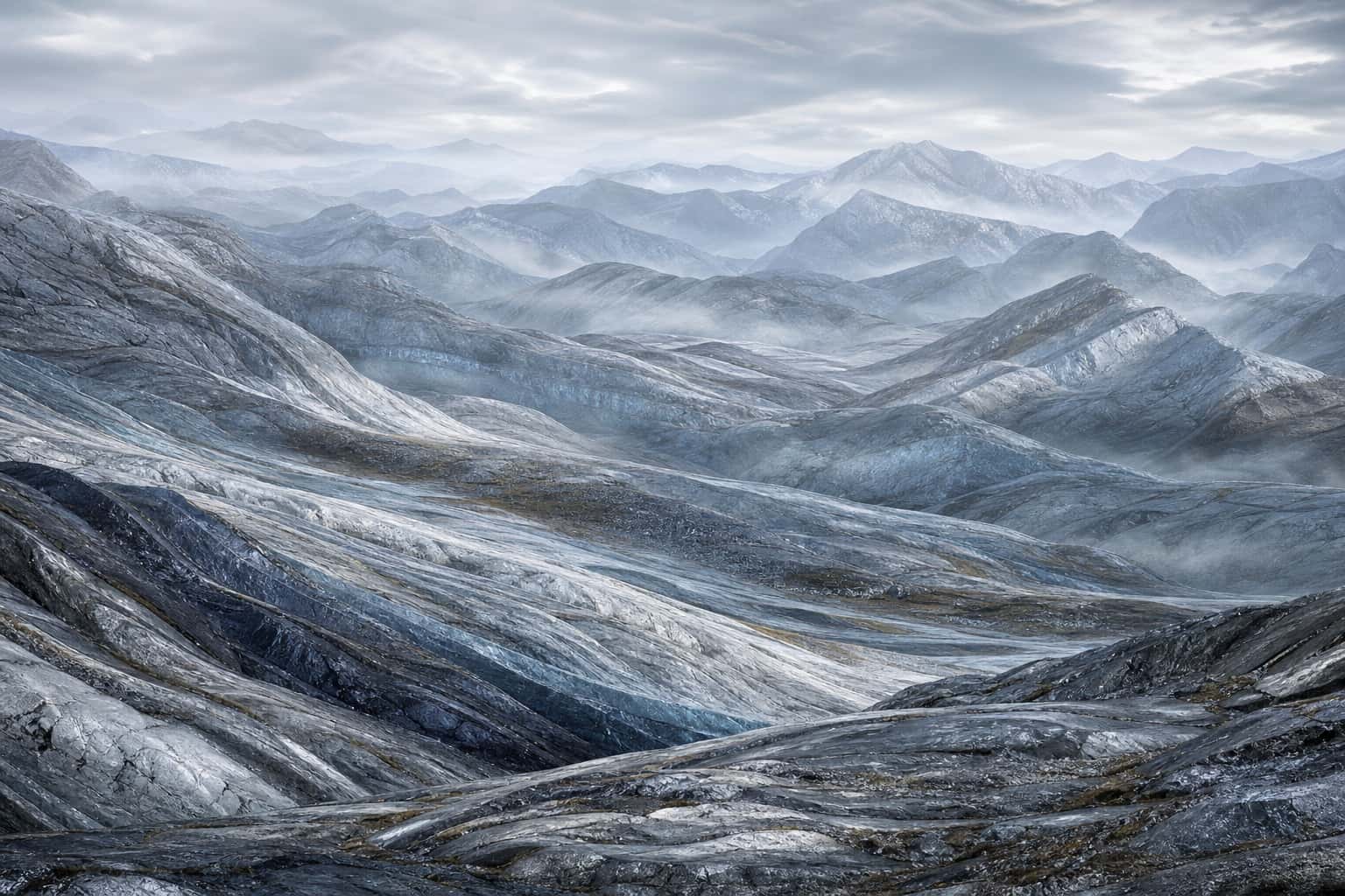 Thumbnail for Futuristic Mountain Landscape Background