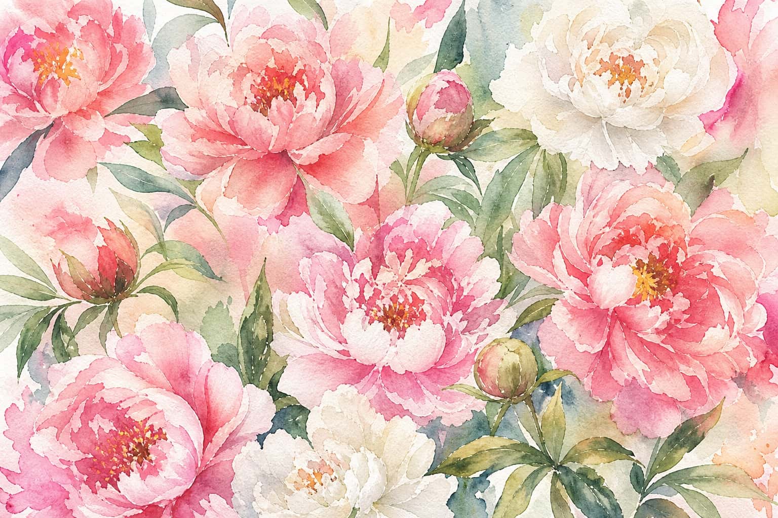 Thumbnail for Watercolor Floral Background