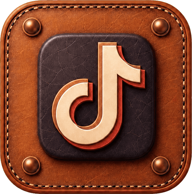 Thumbnail for Saddle Leather App Icon Sticker