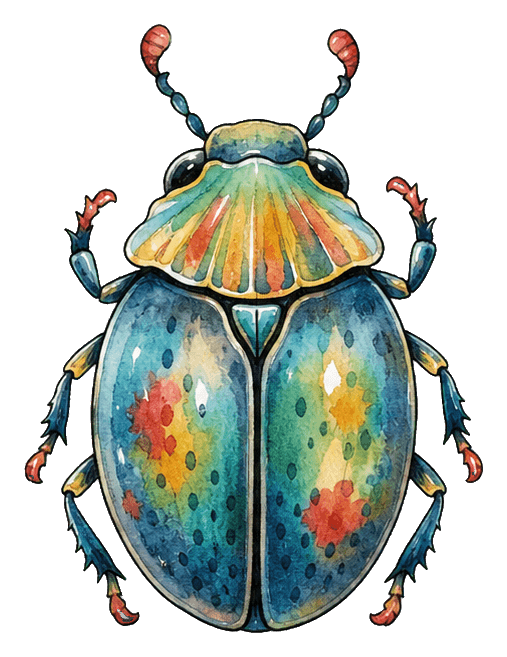 Thumbnail for Whimsical Bug Sticker
