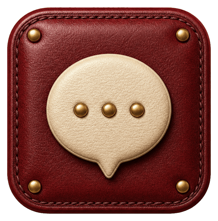 Thumbnail for Leather App Icon Sticker