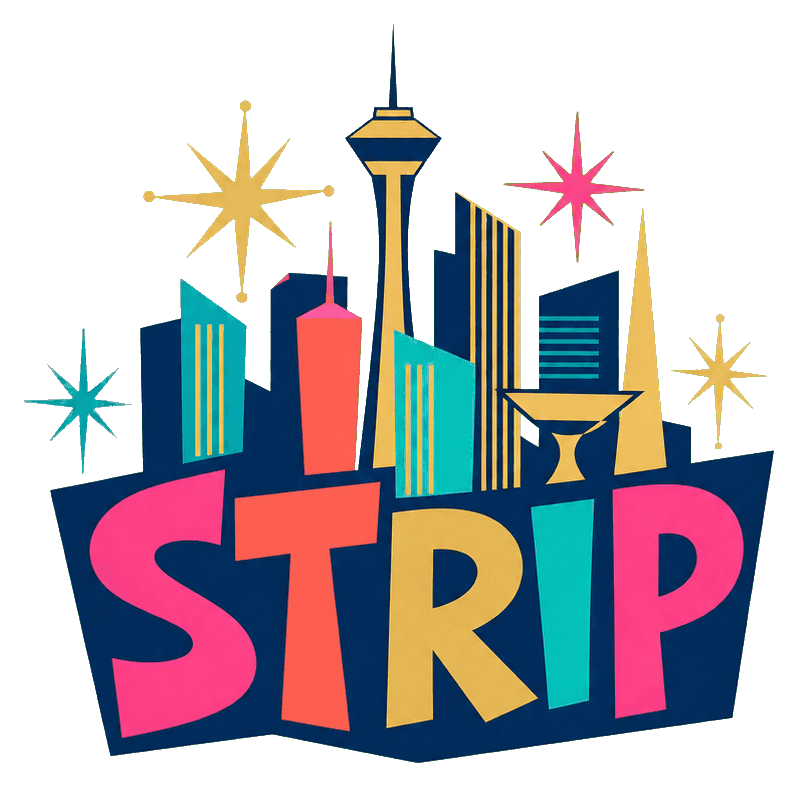 Thumbnail for Las Vegas Illustrated Text Sticker