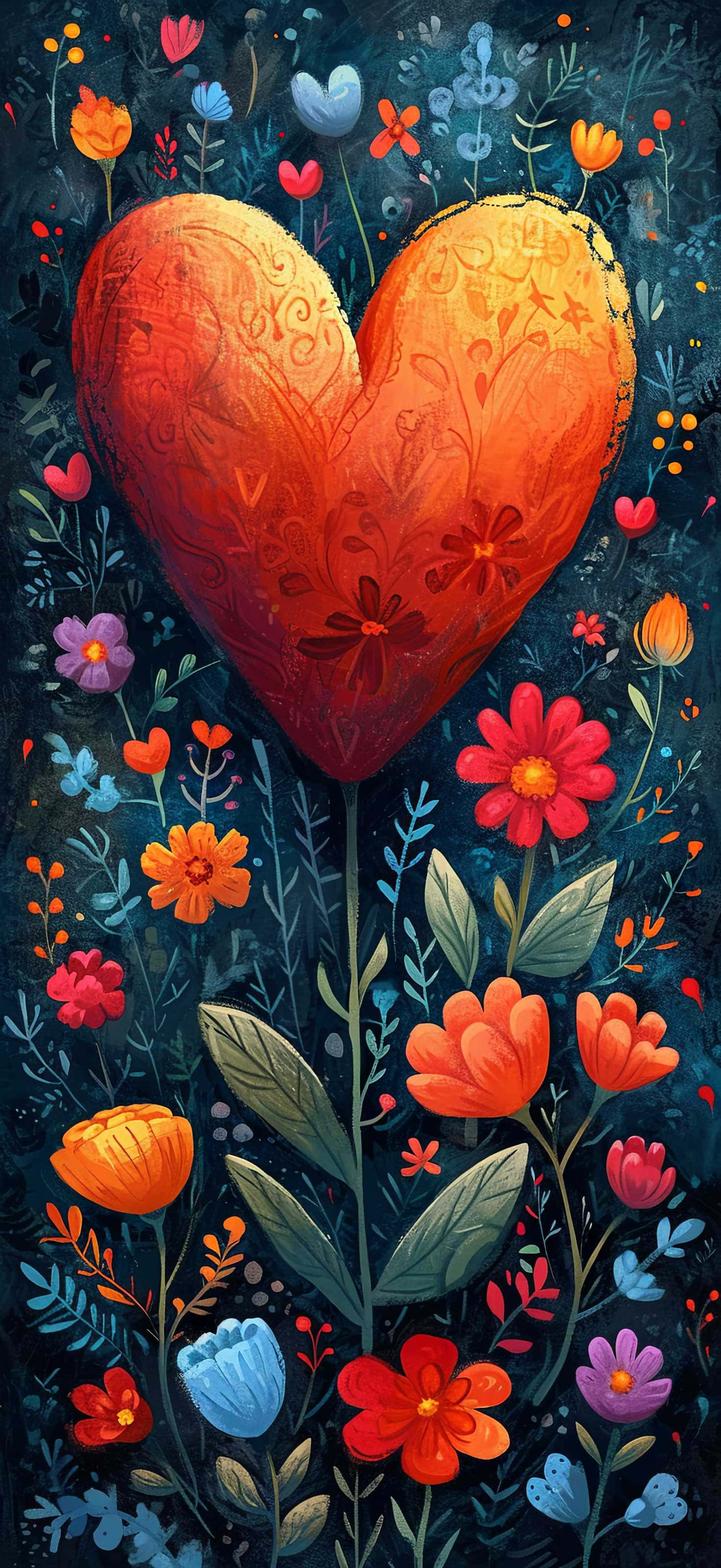 Thumbnail for Heart Phone Background