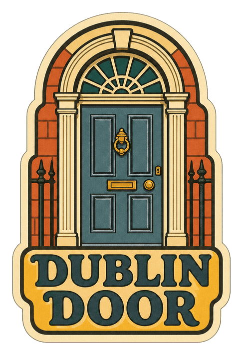 Thumbnail for Dublin Illustrated Text Sticker