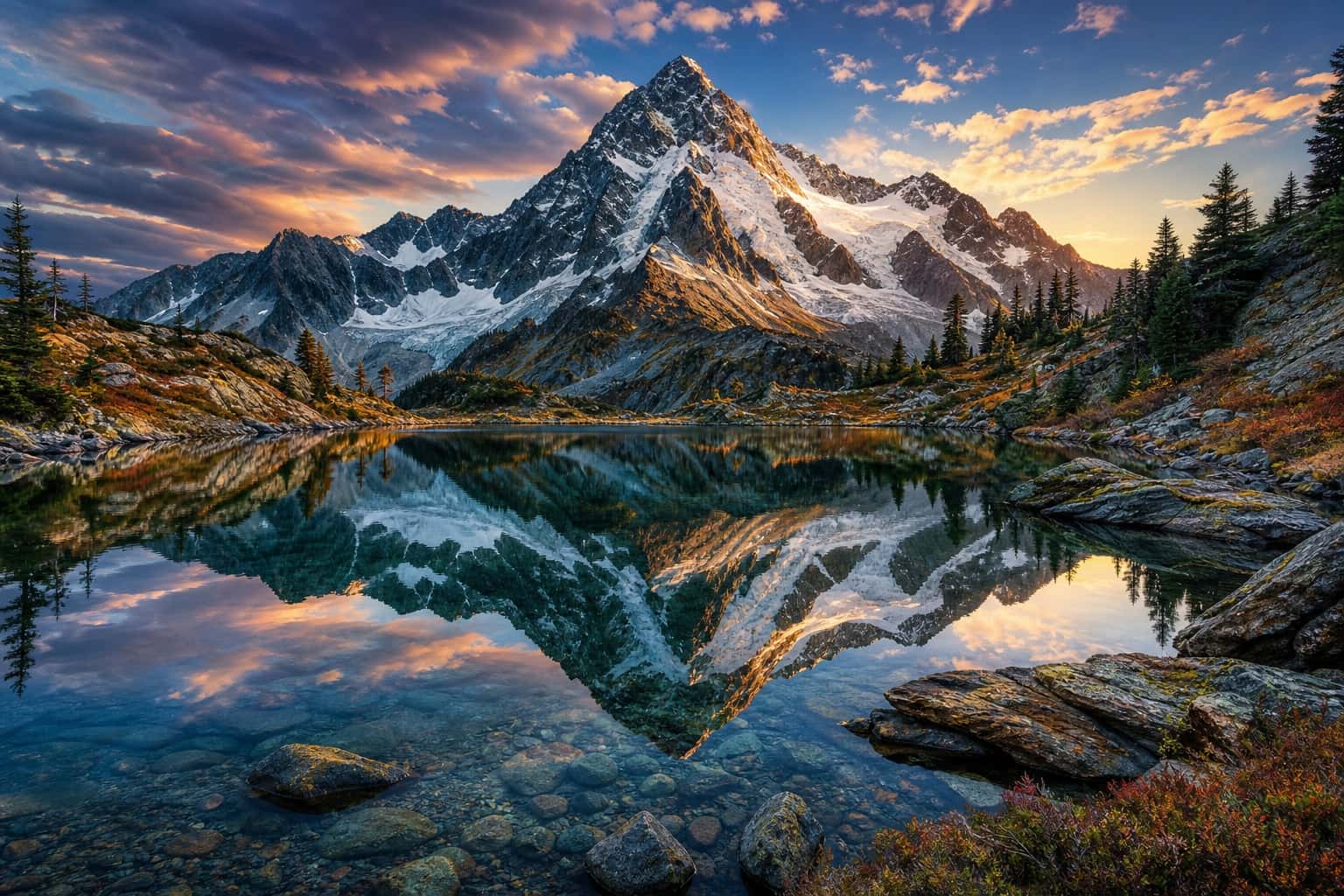 Thumbnail for Alpine Lake Reflection