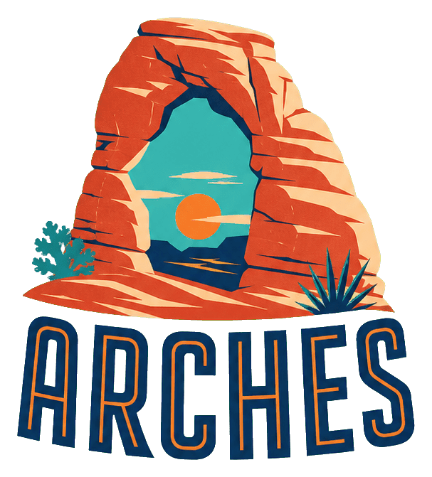 Thumbnail for Utah Illustrated Text Sticker