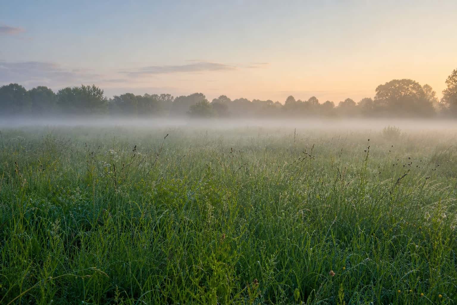 Thumbnail for Foggy Meadow Background