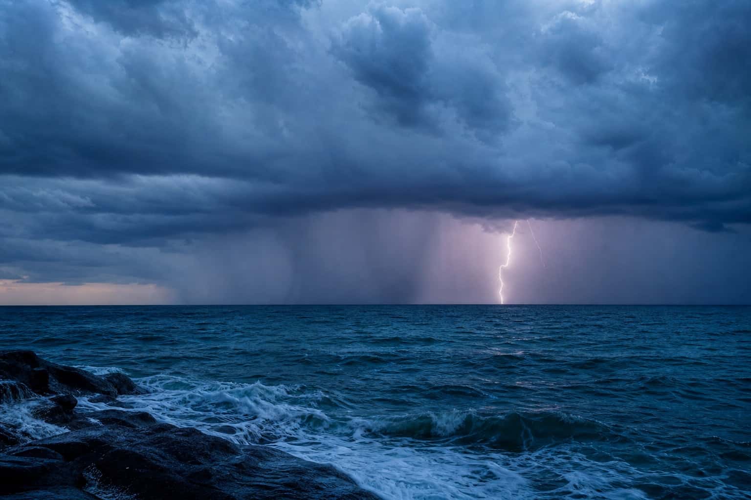 Thumbnail for Lightning Ocean Storm Landscape
