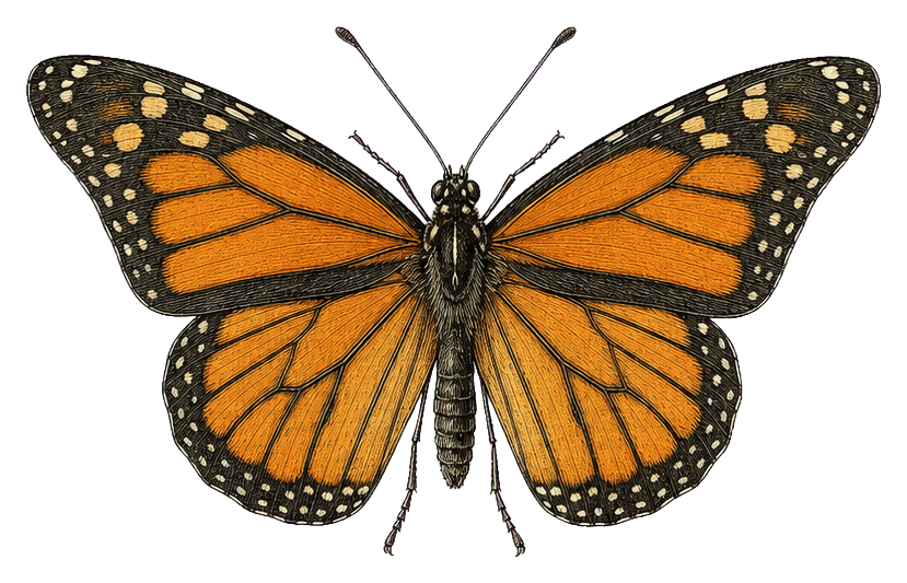 Thumbnail for Vintage Butterfly Moth Sticker