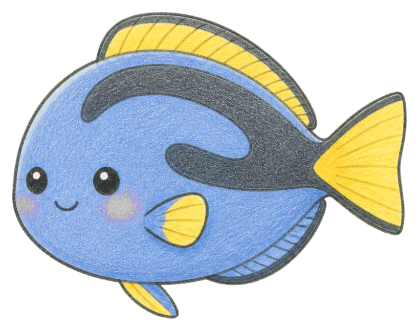 Thumbnail for Kawaii Marine Animal Sticker
