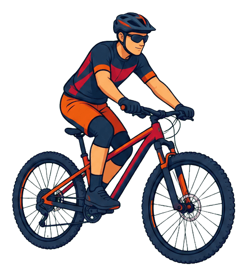 Thumbnail for Mountain Biking Player Sticker