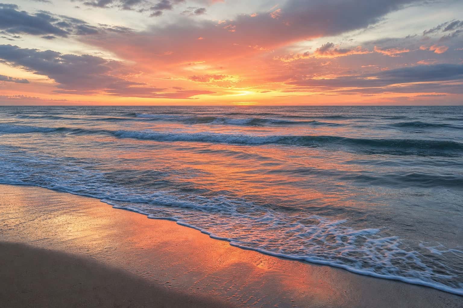 Thumbnail for Coastal Sunrise Background
