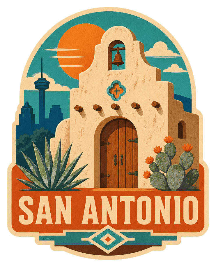 Thumbnail for Texas Illustrated Text Sticker