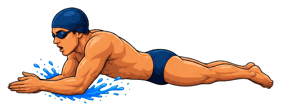 Thumbnail for Swimming Player Sticker