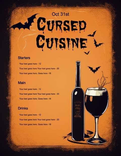 Thumbnail for Halloween Menu