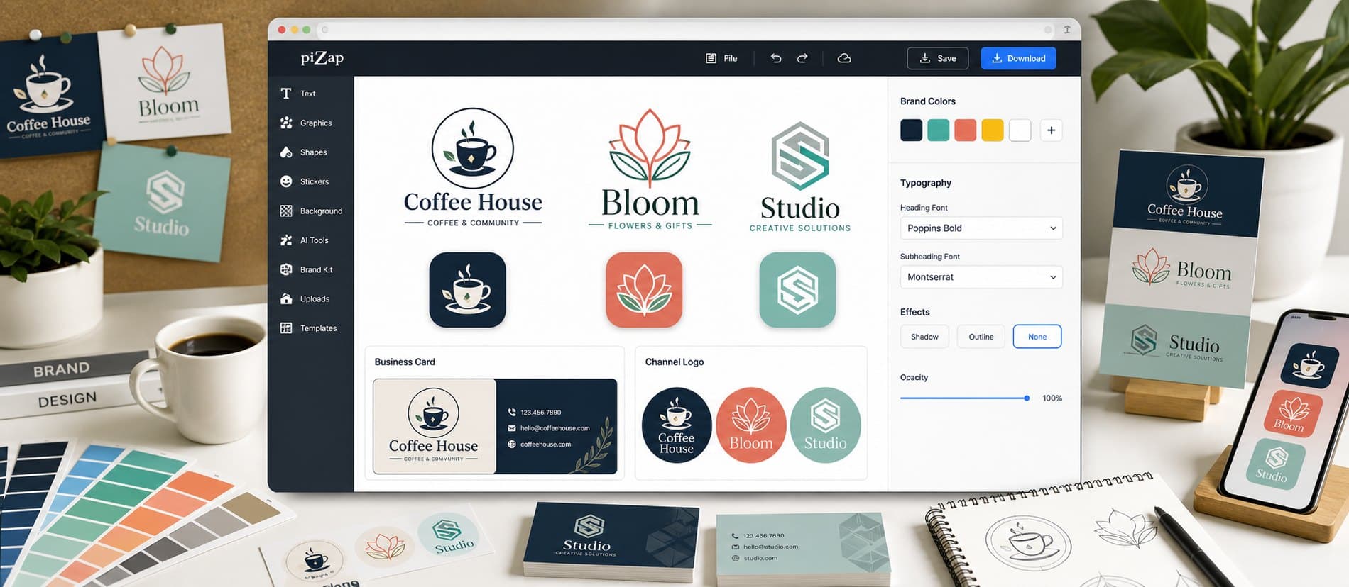 Design a Logo Concept You Can Build On example created with piZap