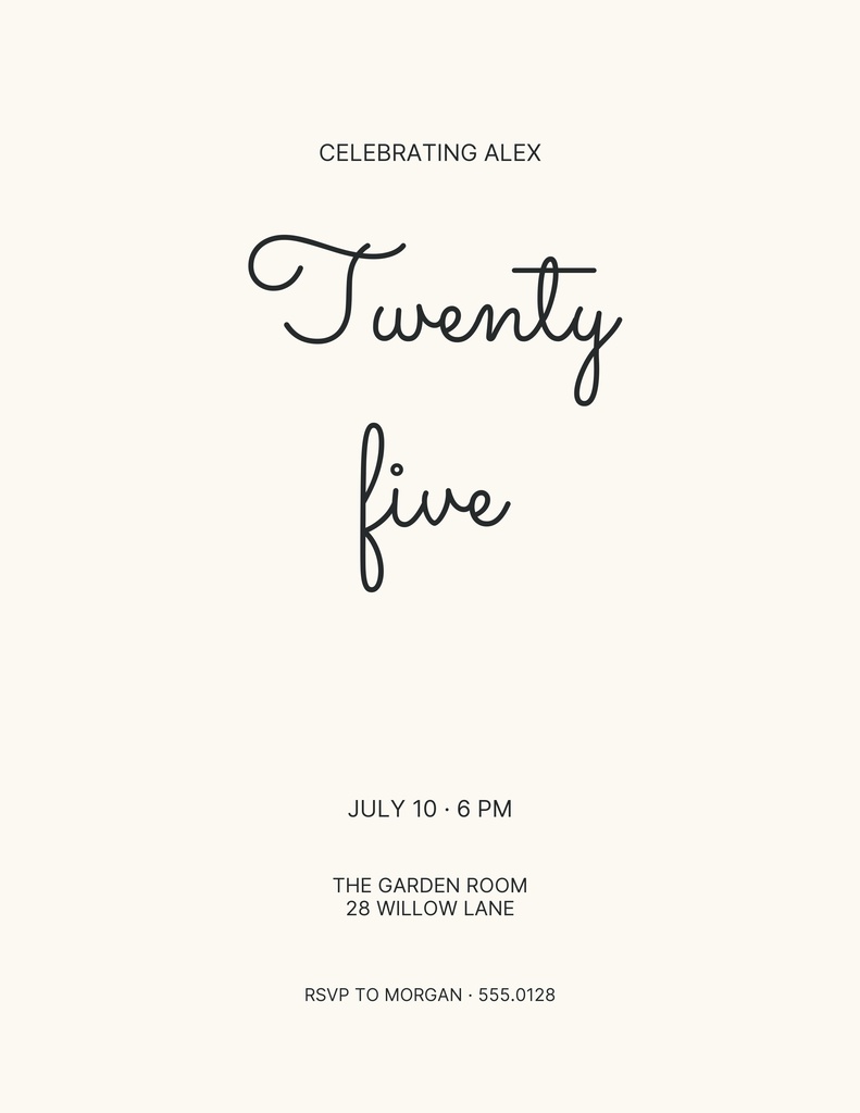 Lefelete Design Twenty Five Together Letter Flyer Template - Design Templates